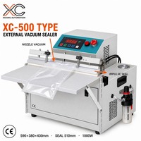 Buse d'aspiration externe XICANG XC-500 pour scelleuse sous vide, 510 mm, 1 KW, automatique, pour sacs en aluminium, kraft et nylon, OEM
