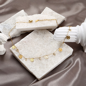 <span class=keywords><strong>Collana</strong></span> in Acciaio al Titanio, Stili Multipli, Design Geometrico a Petalo <span class=keywords><strong>di</strong></span> Trifoglio con Strass, Gioielli alla Moda Direttamente dalla Fabbrica - Product Image 3