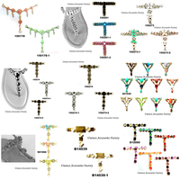 Mode métal cristal fleur tongs chaussures décorations diamant pantoufles breloques strass sandales ornement broches goujons boucles