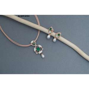 Beautiful design Best High Quality white Necklace and <b>earrings</b> <b>Set</b> In bulk price designer Wholesale Collection Price - Product Image 1