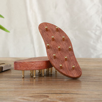Ensemble de massage Gua Sha avec logo personnalisé, brosse, peigne pour le cuir chevelu, outils de thérapie, bâton en bois pour le massage de la tête, outil facial Guasha