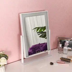Rectangle Makeup Mirror Vanity lights Color customized Metal Hollywood style Bedroom decoration