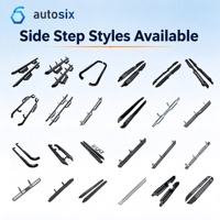 Marchepieds latéraux sportifs en acier pour tout-terrain, fixation par vis, pour camionnettes et SUV