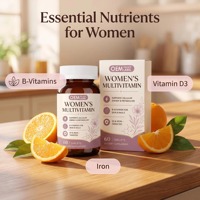 Comprimés multivitaminés pour femmes en marque privée avec vitamines A, B, D et magnésium pour le métabolisme énergétique et le soutien quotidien du bien-être