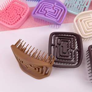 BLISSLIFE, masaje cuadrado hueco, cepillo antiestático ventilado ecológico con masajeador de cuero cabelludo portátil seco y húmedo - Product Image 2