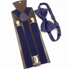 <span class=keywords><strong>Tirantes</strong></span> con Clip en Forma de <span class=keywords><strong>Y</strong></span> de Aleación con <span class=keywords><strong>Juego</strong></span> de Corbata de Moño de Color Sólido - Product Image 5