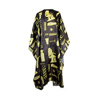 Cape de Coiffeur Professionnelle en Nylon Imperméable, Tablier de Barbier pour Salon de Coiffure et Rasage, Réglable