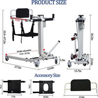 Fauteuil inclinable pliable réglable, fauteuil releveur électrique, aide à la position debout pour les personnes âgées, utilisation médicale à domicile, transfert en voiture