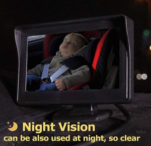 Back <strong>Seat</strong> Baby <strong>Monitor</strong> and Camera in <strong>Car</strong> 4.3inch <strong>Monitor</strong> Rear Facing Baby <strong>Car</strong> <strong>Seat</strong> Camera with Wide View Angle IR Night Vision - Product Image 4