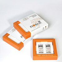 Customized Product Small Box , Plain White Cardboard Paper Box for Medicine Supplement Bottle Packaging