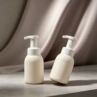Bouteille de mousse en plastique PET de marque Haohong, type poussoir, pour gel douche moussant, 500 ml, emballage de lotion, soyeuse