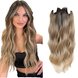 <span class=keywords><strong>วิก</strong></span>ผมใยสังเคราะห์ 24 นิ้ว ทรงบอดี้เวฟ โคนสีเข้ม ปลายสีบลอนด์ สำหรับผมยาว มีหน้าม้า <span class=keywords><strong>วิก</strong></span>ผมแบบหลวม พร้อมหมวกยางยืด ทน<span class=keywords><strong>ค</strong></span>วามร้อน - Product Image 2