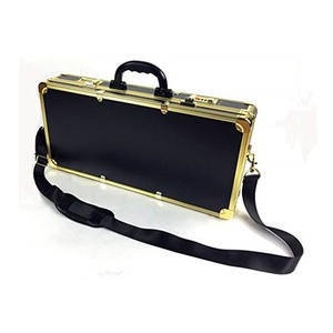 Mala de barbeiro resistente, atacado de fábrica, alumínio, caixa de ferramenta profissional, mala de barbeiro, com fechadura - Product Image 3