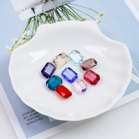 Pierres fantaisie K9 de qualité supérieure, forme octogonale, strass en verre transparent, vente en gros, perles de cristal en vrac, accessoires de bijouterie DIY