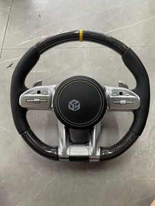 Para Benz AMG GLC GLE CLA GLS GLB EQA EQB GTS <span class=keywords><strong>GT</strong></span> W205 W204 W206 W221 W222 W223 W213 W211 W219 volante de fibra de carbono LED - Product Image 6