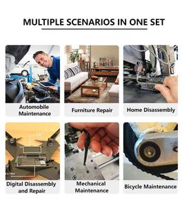 Juego de llaves en L Torx de acero inoxidable a prueba de manipulaciones de doble extremo T10 Llaves hexagonales de precisión de para ensamblaje de hardware - Product Image 6