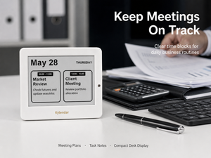 Kylendar Mini 4.2 "E-Paper Calendrier Intelligent WiFi Synchronisation Automatique Bureau Calendrier Planificateur Horloge Mondiale Météo Stock <span class=keywords><strong>Nouvelles</strong></span> - Product Image 3