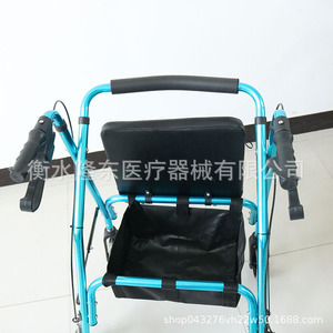 Déambulateur à quatre roues en alliage d'aluminium Xuhaode avec siège pliable pour personnes âgées - Product Image 3