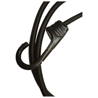 Cordon élastique en latex de 8 mm avec crochets, corde de fixation pour moto, bagages, vélo, extérieur, cordon en caoutchouc personnalisé avec bloqueur