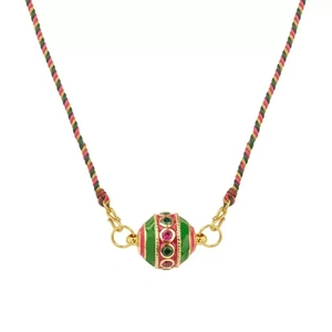 Kalung kalung liontin <span class=keywords><strong>Tarot</strong></span> bola Enamel batu permata zirkon berlapis emas tali warna-warni mode perhiasan untuk wanita - Product Image 6