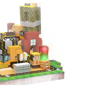 Nguồn Nhà Sản Xuất Tự Làm Trẻ Em Kỹ Thuật Xe Câu Đố Lắp Ráp 138PC Chiếu Sáng Xây Dựng Từ Khối Thiết Lập - Product Image 5