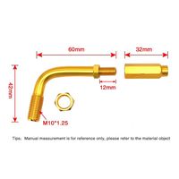 Gr5 titanio CNC 90 grados acelerador cable freno embrague cable ajustador piezas para motocicleta