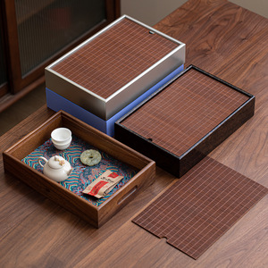 Chinese Style Double Layer Dry Brewing Tray Bamboo Woven Surface Detachable Water Storage <b>Tea</b> Table For Kung Fu <b>Tea</b> <b>Set</b> - Product Image 1