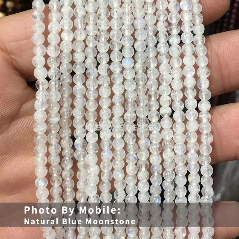 Grosir 2Mm 3Mm 4Mm Manik-manik Batu Kecil Alami Kristal Agate Spacer Manik-manik Longgar untuk Membuat Perhiasan Diy Gelang Kalung