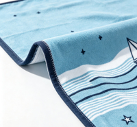 Personalized Custom High-quality 100% Cotton Printed Eco-friendly Water-absorbent Sand-proof Multi-functional Beach Towel