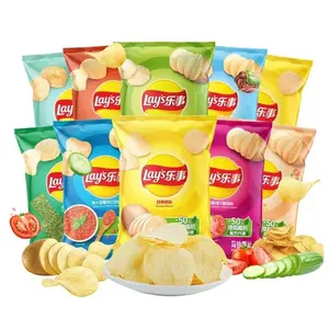 Wholesale 70g Bagged Original Flavor Crispy Leshi Leisure Snack Exotic Salted Potato Chips Fried for Parties