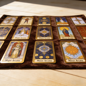 Cartes Oracle Personnalisées Imprimées Dorées Magnifiques Cartes de <span class=keywords><strong>Tarot</strong></span> Anglais 12x7cm Jeu de Cartes d'Affirmation Vente Chaude Cartes à Bords Argentés - Product Image 2