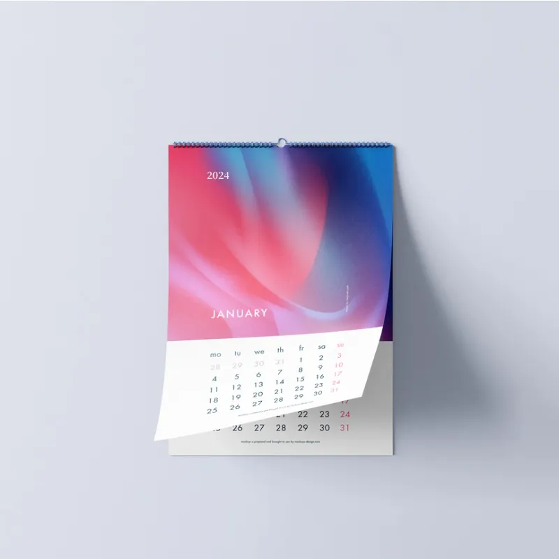 Calendário de trabalho personalizado para desktop, almofadas de memorando com data e calendário, relógio digital 3D, impressão de dados, 2024-2025