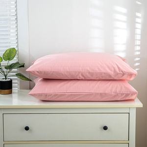 Funda de Almohada Antiestática Vintage de Algodón Orgánico con Fibra de Plata, Tejida y Bordada, Rectangular, con Protección EMF, a Rayas - Product Image 5