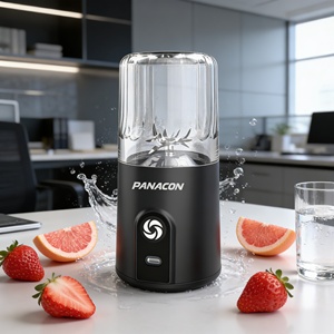 Battery-Powered Portable Compact Leak-Proof Blender 260ml Heavy-Duty Ice Crusher Juicer Smoothie <b>Maker</b> Outdoor 4 Blades Easy - Product Image 5