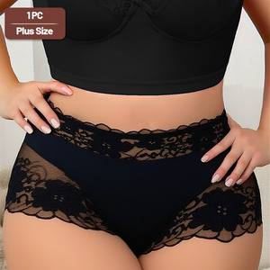 กางเกงชั้นในผู้หญิงไซส์ใหญ่แบบเซ็กซี่ ผ้าซาตินเนื้อไอซ์ซิลค์ ไร้ตะเข็บ แบบเรียบ ย้อมสีพื้น ปี 2026 มีสินค้าพร้อมส่ง - Product Image 2