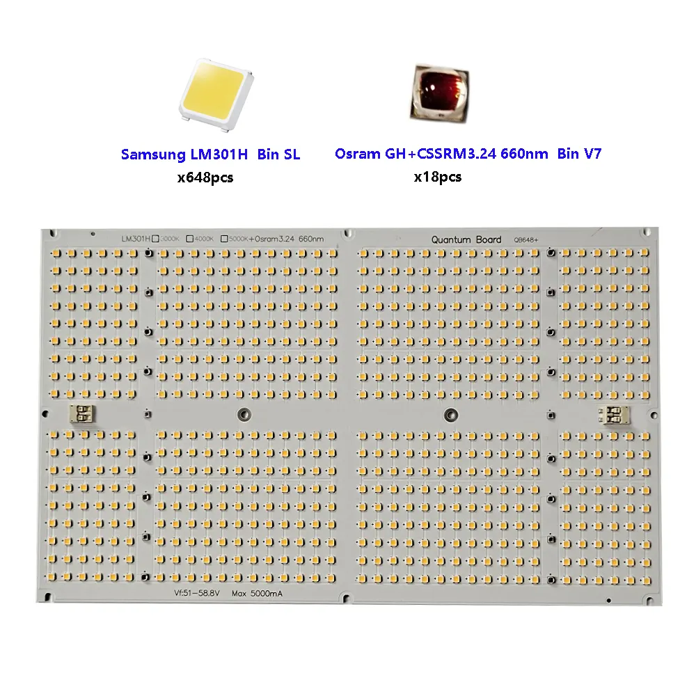 Samsung Lm301b Lm 301H Led Grow Lights Qb648 Diablo Grow Board Kit Voor Binnenplant
