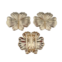 Ceintures de vêtements réglables, sacs, boucles à clip en alliage de zinc plaqué, sans nickel, avec strass floraux de luxe, pour maillots de bain, chaussures, tissus