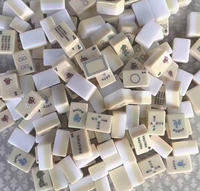 Jeu de Mahjong BK Brooklyn avec tuiles Sidney en acrylique de luxe, 160 tuiles, ensemble américain avec tapis Bkmahjong