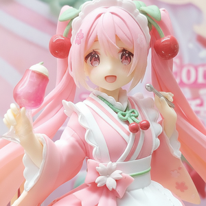 Figura Coleccionable de Anime <span class=keywords><strong>Sakura</strong></span> <span class=keywords><strong>Miku</strong></span>, Estilo Casa de Té Japonesa, ABS PVC, Licencia Oficial, en Caja Original, Disponible al por Mayor - Product Image 3