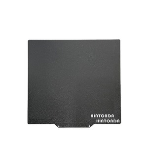 HINTONDA PEI – panneau de lit chauffant pour imprimante 3D, acier à ressort double face, noir, pour filament PLA ABS, sans déformation - Product Image 1