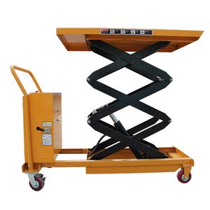 Plateforme élévatrice à <span class=keywords><strong>ciseaux</strong></span> mobile manuelle hydraulique pour chariots <span class=keywords><strong>de</strong></span> manutention – Vente directe usine - Product Image 5