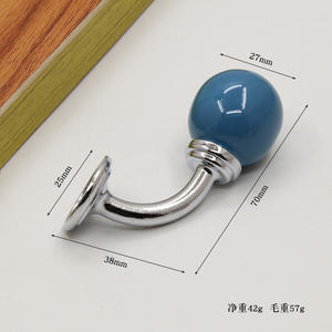 Poignées de porte d'armoire en céramique/alliage de zinc/cuivre colorées pour cuisine, armoire, commode - Design moderne minimaliste durable - Product Image 6