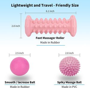 Rodillo de masaje de pies de liberación muscular y Kit de bola de masaje Alivio del dolor Masajeador de fascitis plantar Accesorio - Product Image 2