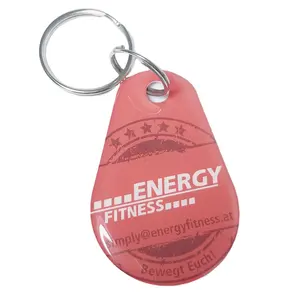 Porte-clés personnalisé avec revêtement époxy imprimé brillant passif découpé à l'emporte-pièce étiquette Ndef Nfc pour système de verrouillage de porte - Product Image 1