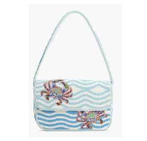 Premium Quality Seed Beads Beaded Embroidery Crossbody <b>Handbag</b> With Adjustable Strap Handcrafted - Product Image 5