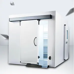 Walk in storing products cold fridge frozen freezing room