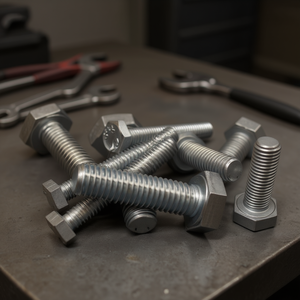 สกรูหัวหกเหลี่ยม Fe-Zn M12x60 สำหรับงานยึดติดโลหะ - Product Image 3