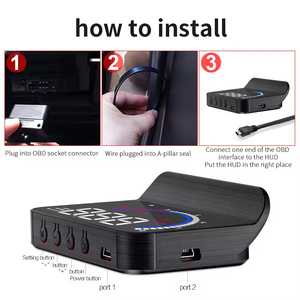 HUD M13 OBD2 đo Heads up hiển thị xe chiếu nhiệt độ nước báo động tự động thiết bị điện tử - Product Image 5