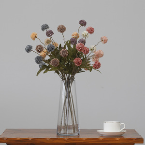Fragrant Village Warm Trees Bouquet di Fiori Artificiali <span class=keywords><strong>in</strong></span> Seta Stile Autunnale Vintage, Dente di Leone a 5 Teste e Crisantemo, per Matrimonio - Product Image 4