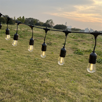 Großhandel Verbindbare Wasserdichte IP65 E27 S14 10m Warmweiße Outdoor-LED-Lichterketten für Heim und Gewerbe